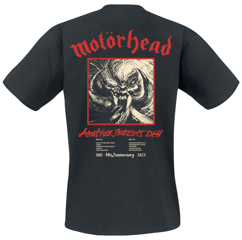 T-Shirt Manches courtes  de Motörhead - Another Perfect Day Tracklist - M à 3XL - pour Homme - noir - Motörhead - View 2