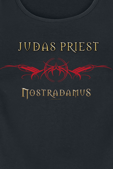 Top  de Judas Priest - Wing - S à XXL - pour Femme - noir - Judas Priest - View 2