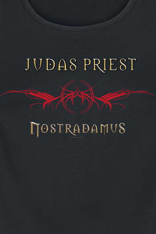 Top  de Judas Priest - Wing - S à XXL - pour Femme - noir - Judas Priest - View 2