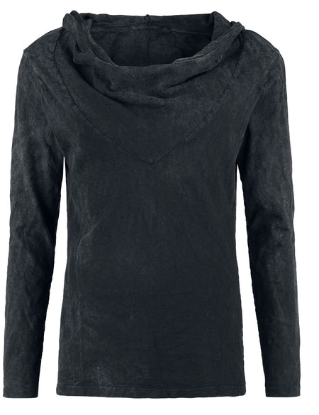 Sweat-shirt à capuche  de Outer Vision - Haut à Capuche Deva - S - pour Femme - gris - Outer Vision