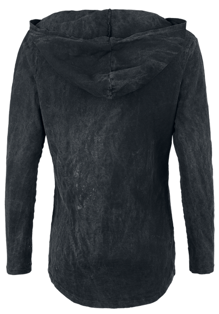 Sweat-shirt à capuche  de Outer Vision - Haut à Capuche Deva - S - pour Femme - gris - Outer Vision - View 2