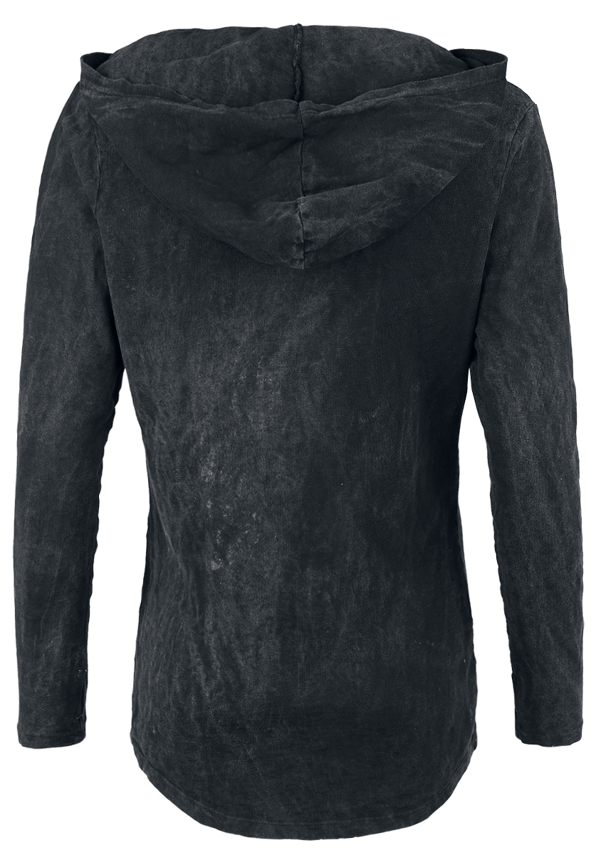 Sweat-shirt à capuche  de Outer Vision - Haut à Capuche Deva - S - pour Femme - gris - Outer Vision - View 2