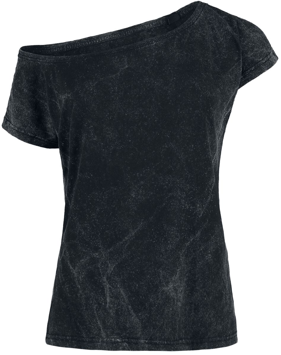 T-Shirt Manches courtes  de Outer Vision - Top Marylin - S à 4XL - pour Femme - noir - Outer Vision