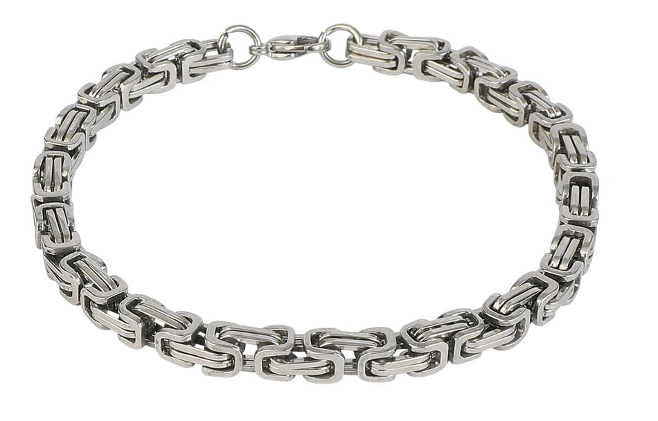 Bracelet  de etNox hard and heavy - Chaîne Byzantine - pour Unisexe - couleur argent - etNox hard and heavy