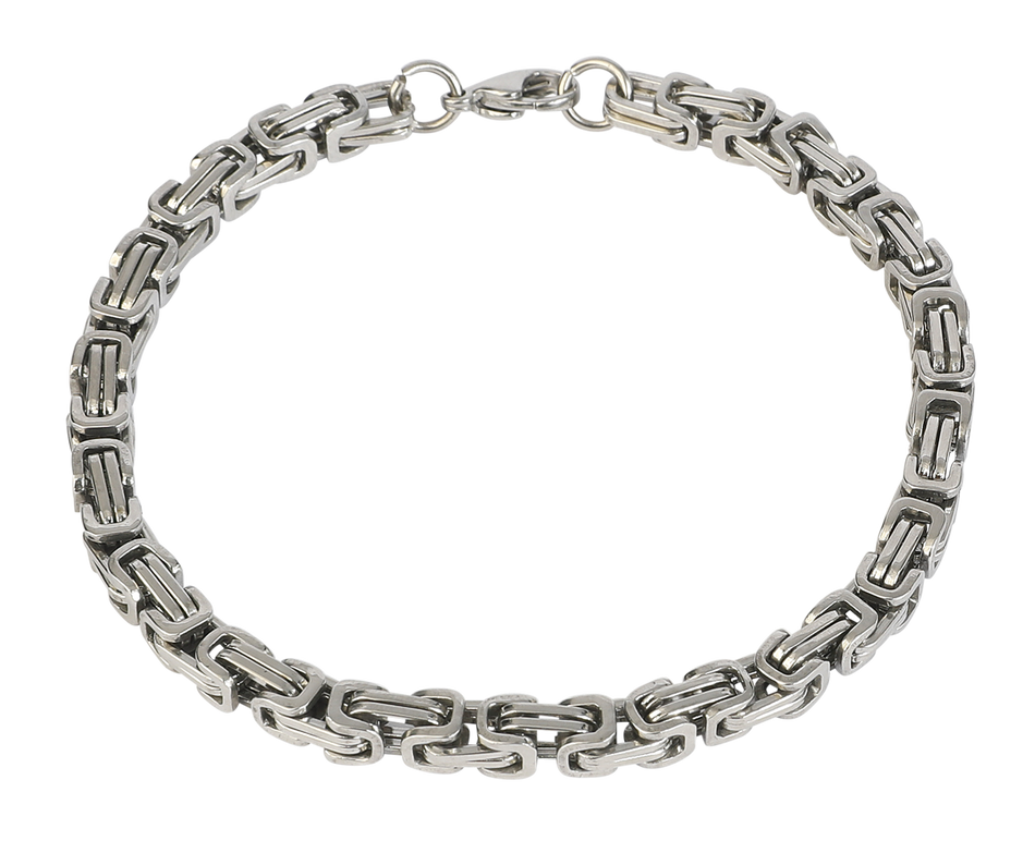 Bracelet  de etNox hard and heavy - Chaîne Byzantine - pour Unisexe - couleur argent - etNox hard and heavy - View 2