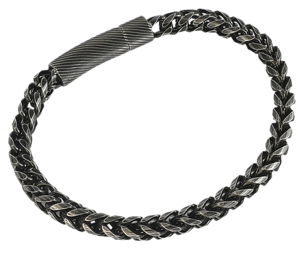 Bracelet  de etNox hard and heavy - Antique Woven - pour Unisexe - Gun Metal - etNox hard and heavy - View 2