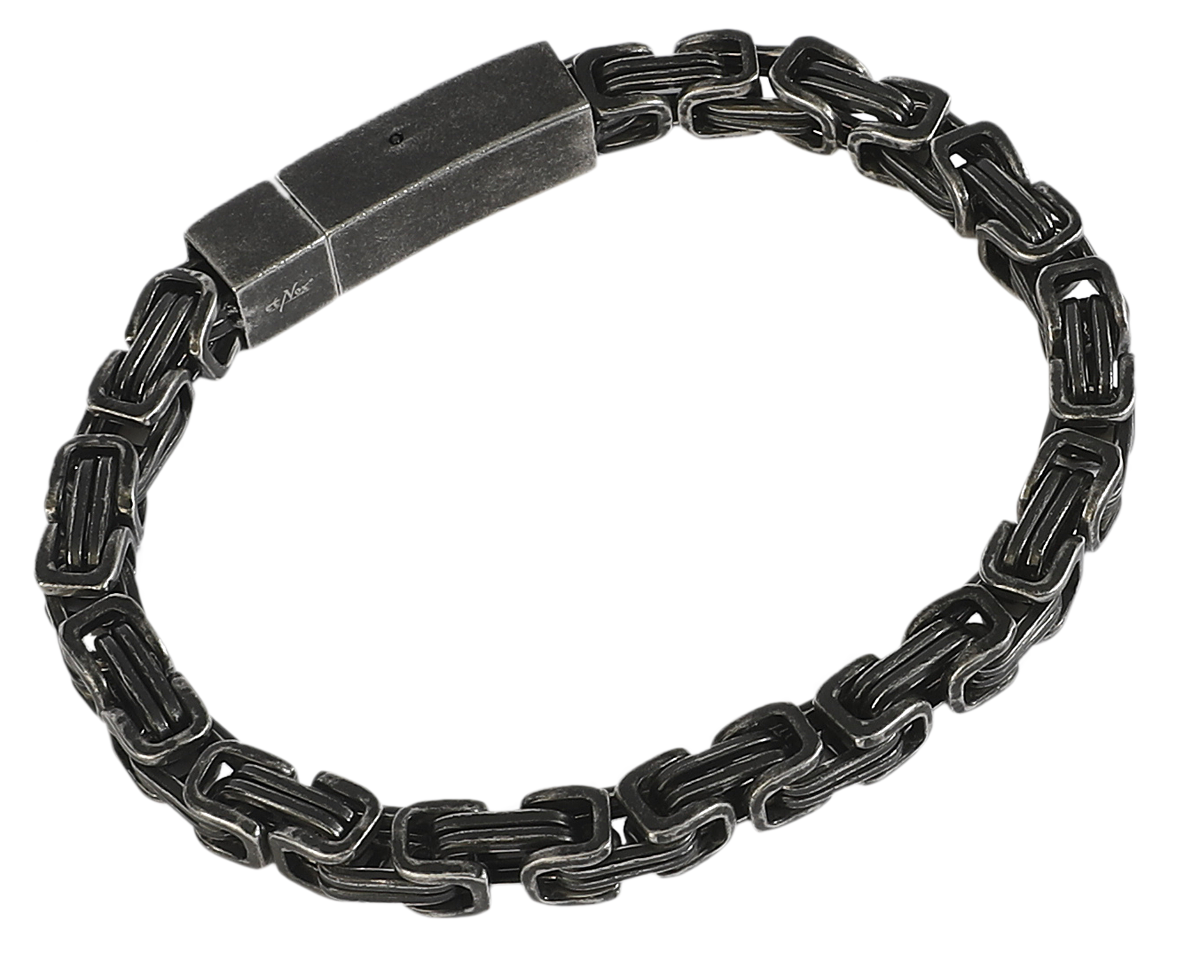 Bracelet  de etNox hard and heavy - Antique Square - pour Unisexe - Gun Metal - etNox hard and heavy - View 2