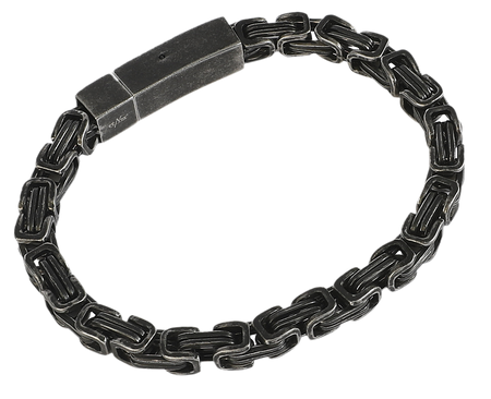 Bracelet  de etNox hard and heavy - Antique Square - pour Unisexe - Gun Metal - etNox hard and heavy - View 2