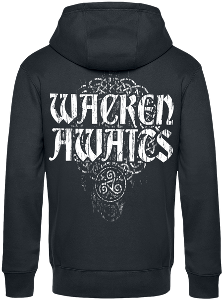 Sweat-shirt à capuche  de Wacken Open Air - W.O.A. - Wacken Awaits - S - pour Femme - noir - Wacken Open Air - View 2