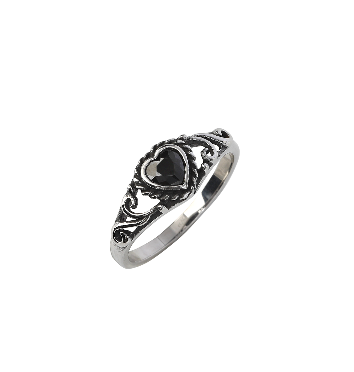 Bague Gothic de etNox - Black Heart - pour Femme - noir/argent - etNox - View 2