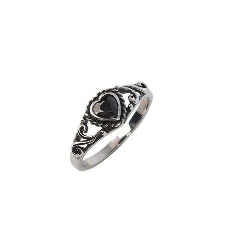 Bague Gothic de etNox - Black Heart - pour Femme - noir/argent - etNox - View 2