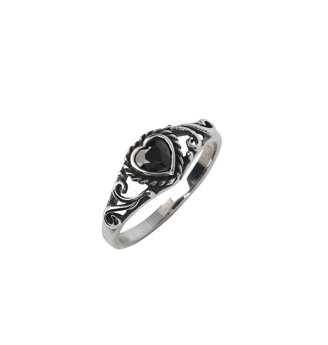Bague Gothic de etNox - Black Heart - pour Femme - noir/argent - etNox - View 2