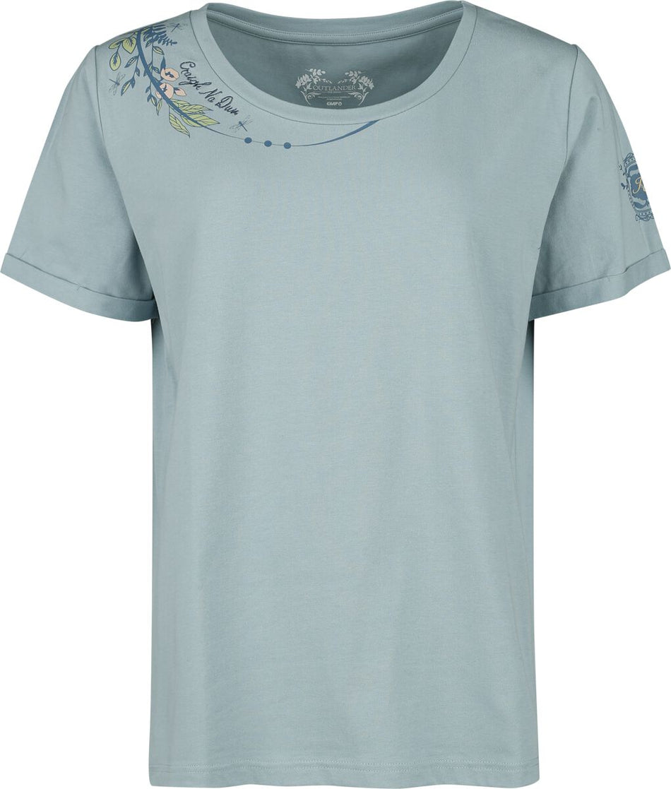 T-Shirt Manches courtes  de Outlander - Craigh Na Dun - M - pour Femme - bleu - Outlander