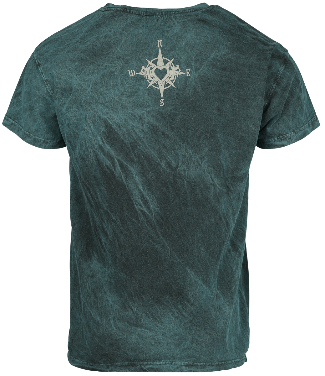 T-Shirt Manches courtes Gaming de League of Legends - Arcane - Miss Fortune - No Prey No Pay - S à XXL - pour Homme - bleu - League Of Legends - View 2