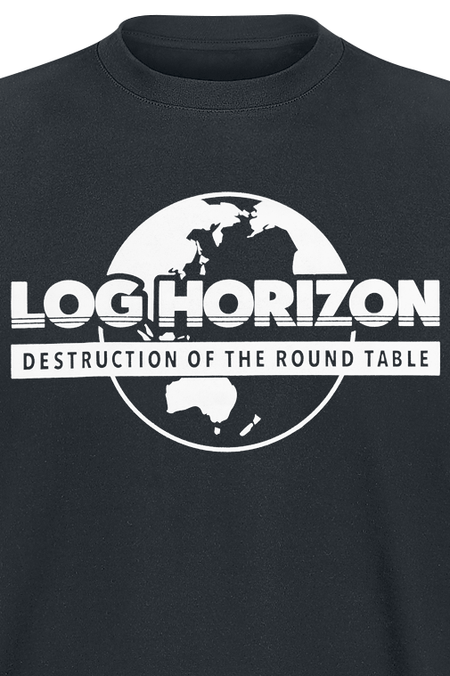 T-Shirt Manches courtes  de Log Horizon - Destruction Of The Round Table - S à M - pour Homme - noir - Log Horizon - View 2