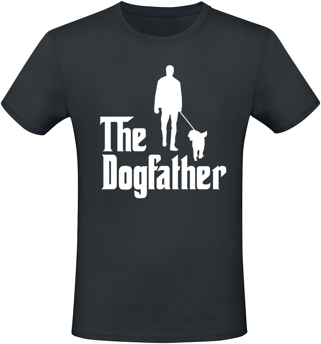 T-Shirt Manches courtes Fun de Tierisch - The Dogfather - M à 3XL - pour Homme - noir - Tierisch