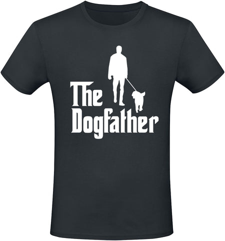 T-Shirt Manches courtes Fun de Tierisch - The Dogfather - M à 3XL - pour Homme - noir - Tierisch
