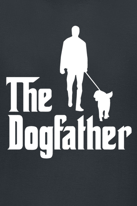 T-Shirt Manches courtes Fun de Tierisch - The Dogfather - M à 3XL - pour Homme - noir - Tierisch - View 2