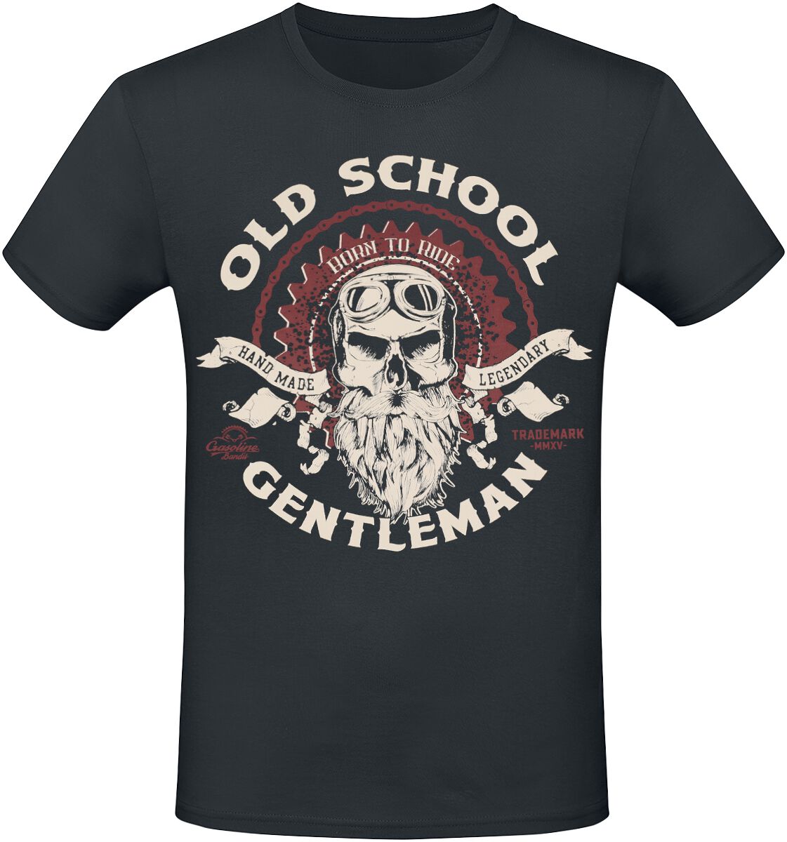 T-Shirt Manches courtes  de Gasoline Bandit - Old School Gentleman - S à 4XL - pour Homme - noir - Gasoline Bandit