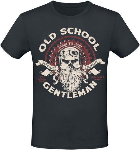 T-Shirt Manches courtes  de Gasoline Bandit - Old School Gentleman - S à 4XL - pour Homme - noir - Gasoline Bandit