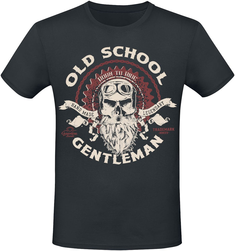 T-Shirt Manches courtes  de Gasoline Bandit - Old School Gentleman - S à 4XL - pour Homme - noir - Gasoline Bandit