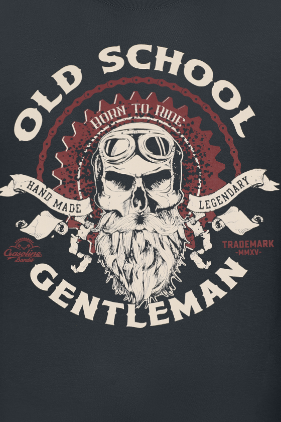T-Shirt Manches courtes  de Gasoline Bandit - Old School Gentleman - S à 4XL - pour Homme - noir - Gasoline Bandit - View 2