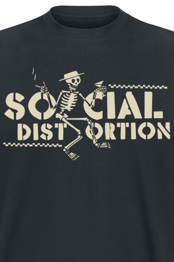 T-Shirt Manches courtes  de Social Distortion - Checkered Skellie - S à 3XL - pour Homme - noir - Social Distortion - View 2
