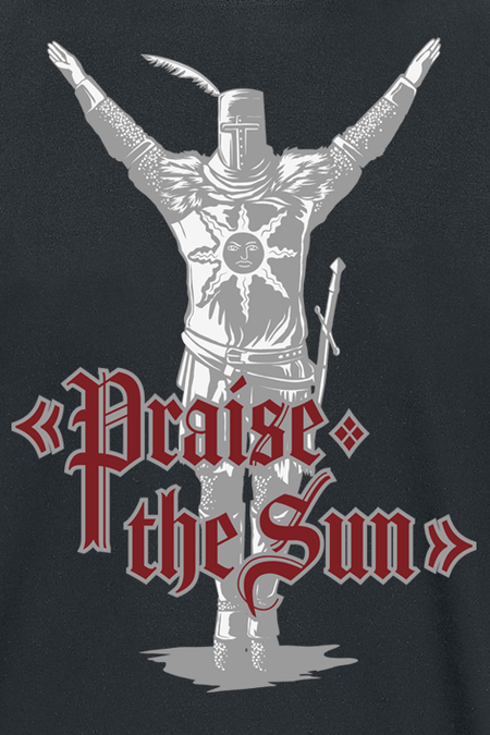 T-Shirt Manches courtes Gaming de Dark Souls - Praise the Sun - S à XXL - pour Homme - noir - Dark Souls - View 2