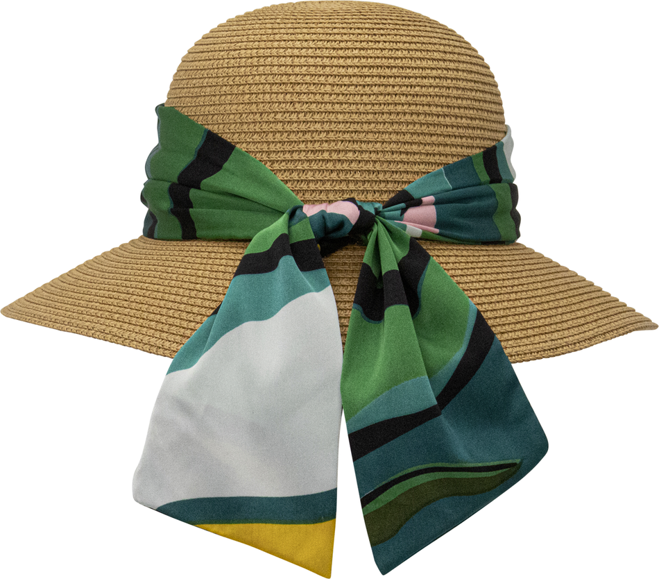 Chapeau Rockabilly de Chillouts - Treviso Hat - pour Femme - marron/vert - Chillouts - View 2