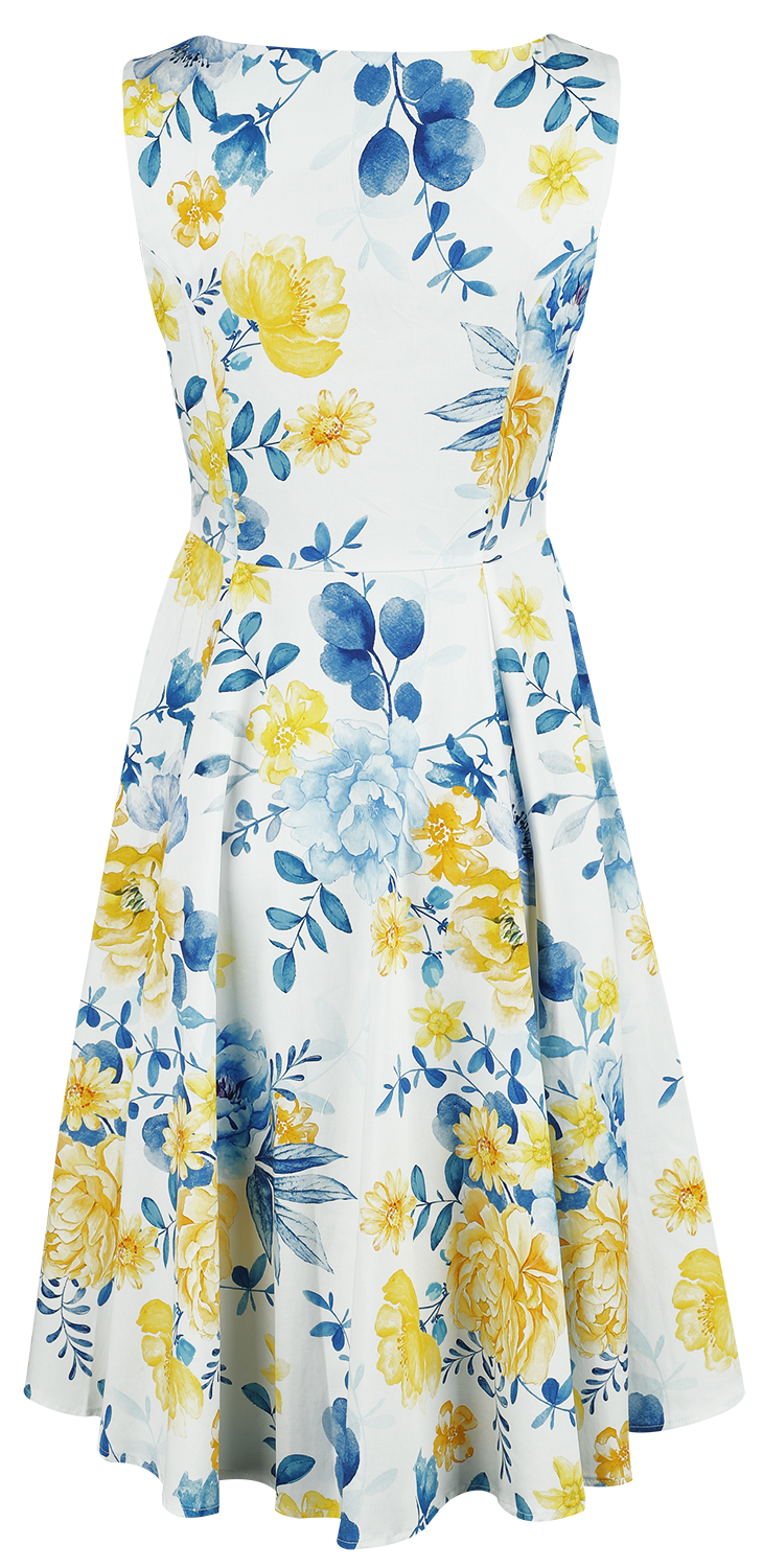 Robe mi-longue Rockabilly de H&R London - Hope Floral Swing Dress - XS à 4XL - pour Femme - multicolore - H&R London - View 2