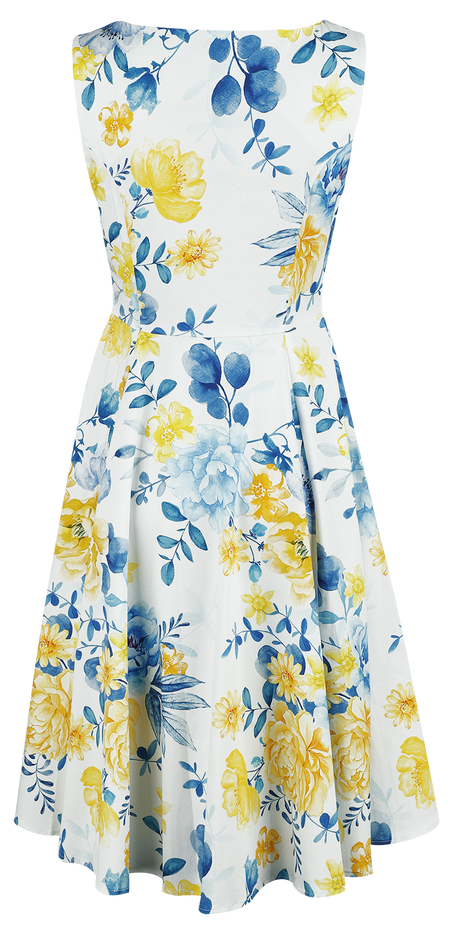 Robe mi-longue Rockabilly de H&R London - Hope Floral Swing Dress - XS à 4XL - pour Femme - multicolore - H&R London - View 2