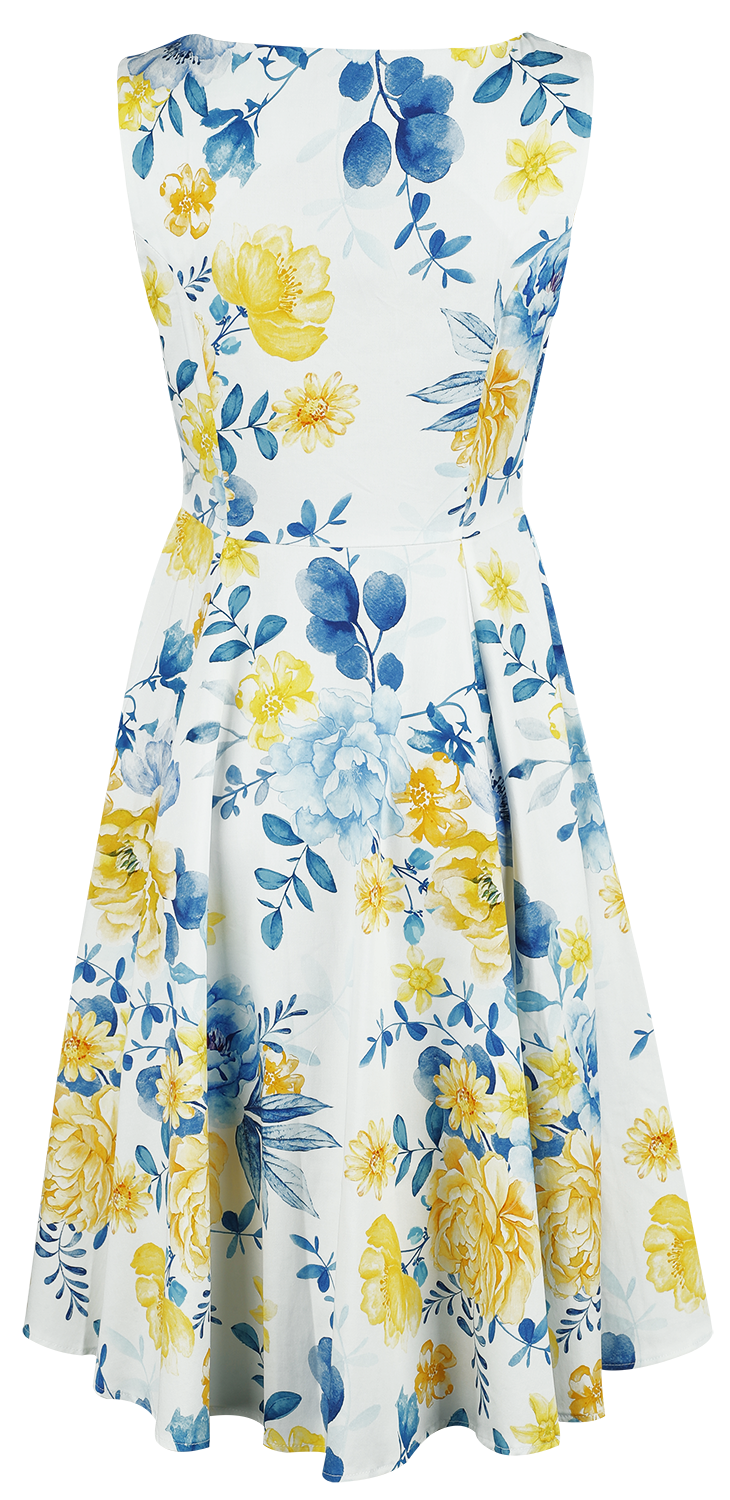 Robe mi-longue Rockabilly de H&R London - Hope Floral Swing Dress - XS à 4XL - pour Femme - multicolore - H&R London - View 2