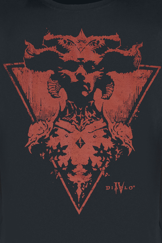 T-Shirt Manches courtes Gaming de Diablo - Diablo 4 - Lilith - Red Queen - S à L - pour Homme - noir - Diablo - View 2