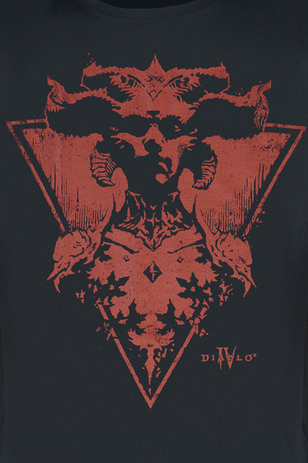 T-Shirt Manches courtes Gaming de Diablo - Diablo 4 - Lilith - Red Queen - S à L - pour Homme - noir - Diablo - View 2