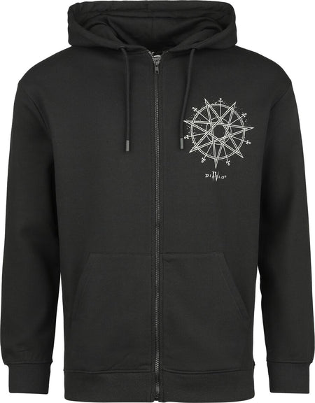 Sweat-shirt zippé à capuche Gaming de Diablo - Diablo 4 -  Lilith Is Her True Name - S à L - pour Homme - noir - Diablo