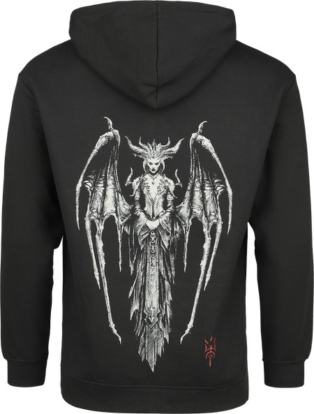 Sweat-shirt zippé à capuche Gaming de Diablo - Diablo 4 -  Lilith Is Her True Name - S à L - pour Homme - noir - Diablo - View 2