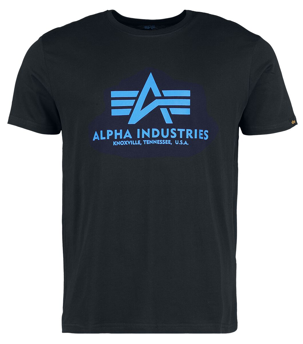T-Shirt Manches courtes  de Alpha Industries - Basic - T-Shirt - S à XXL - pour Homme - noir - alpha industries