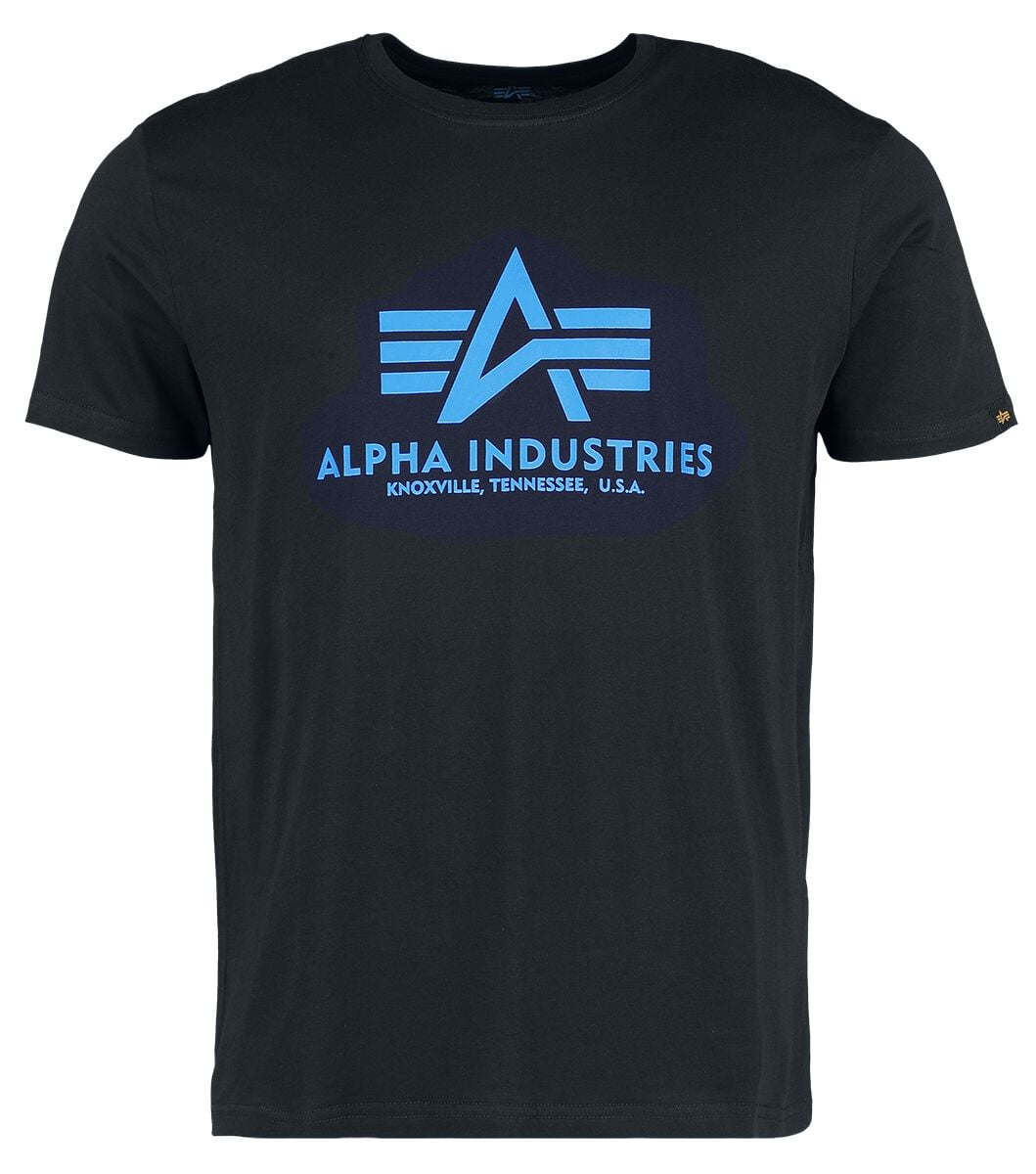 T-Shirt Manches courtes  de Alpha Industries - Basic - T-Shirt - S à XXL - pour Homme - noir - alpha industries