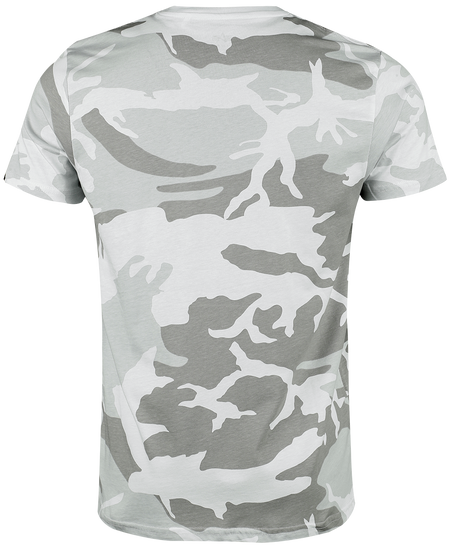 T-Shirt Manches courtes  de Alpha Industries - Basic - T-Shirt Camouflage - M à XXL - pour Homme - blanc - alpha industries - View 2