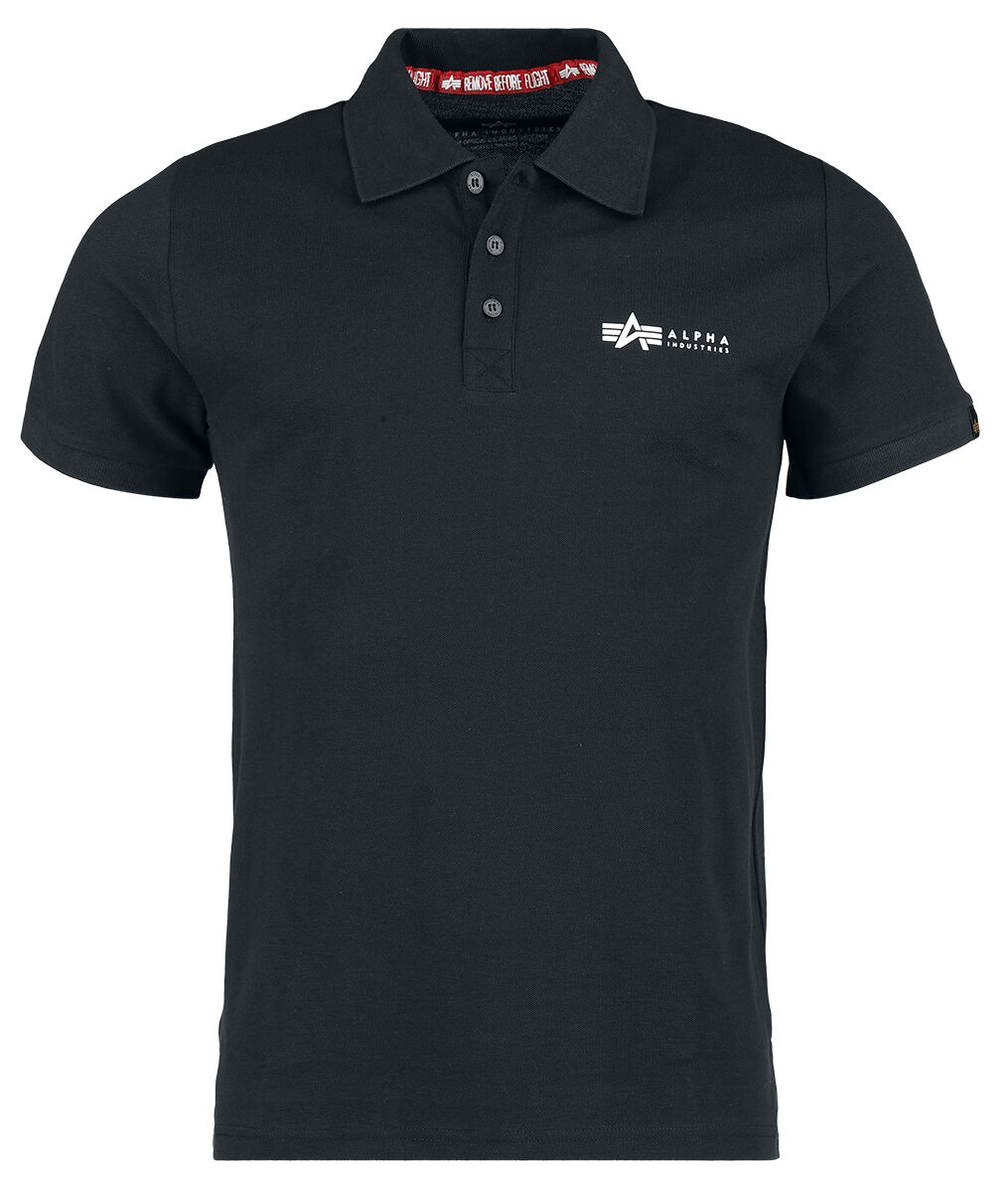 Polo  de Alpha Industries - Basic Polo SL - S à L - pour Homme - noir - alpha industries