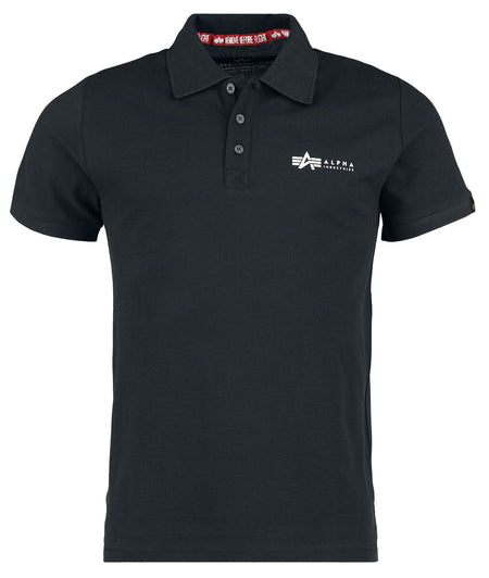 Polo  de Alpha Industries - Basic Polo SL - S à L - pour Homme - noir - alpha industries