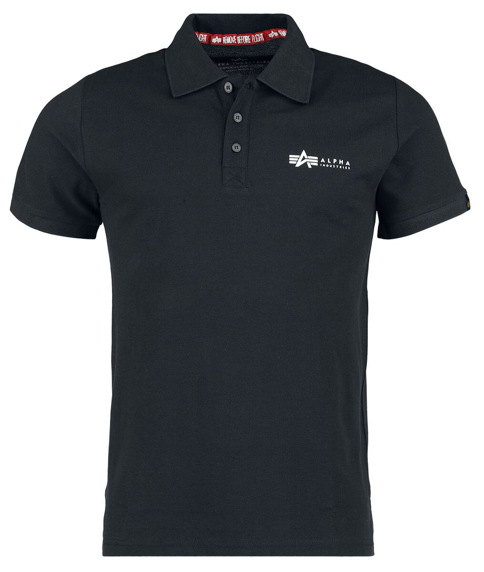 Polo  de Alpha Industries - Basic Polo SL - S à L - pour Homme - noir - alpha industries