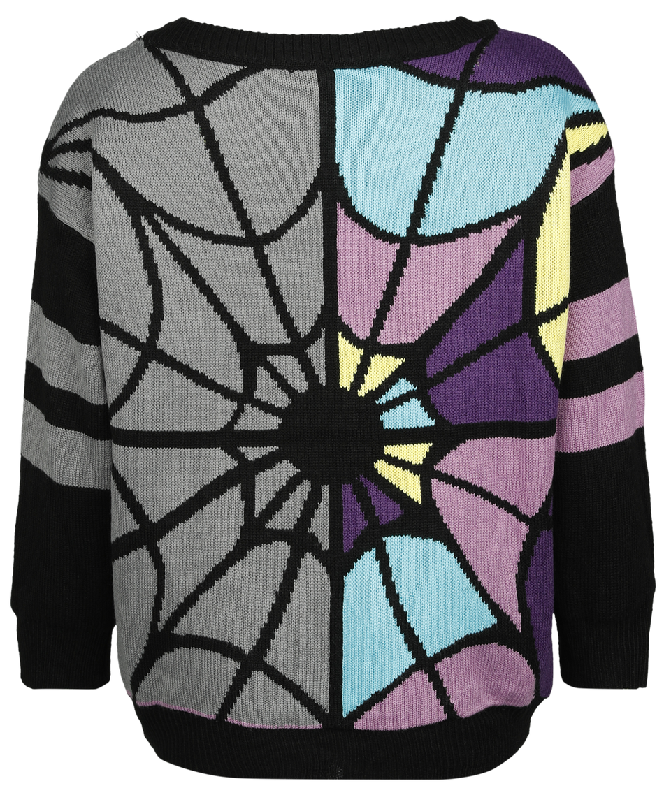 Pull tricoté Gothic de Wednesday - Heartless - Pull Enid - Oversize - XS à XXL - pour Femme - multicolore - Wednesday - View 2