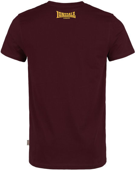 T-Shirt Manches courtes  de Lonsdale London - GRUTING - S à XL - pour Homme - bordeaux - Lonsdale London - View 2