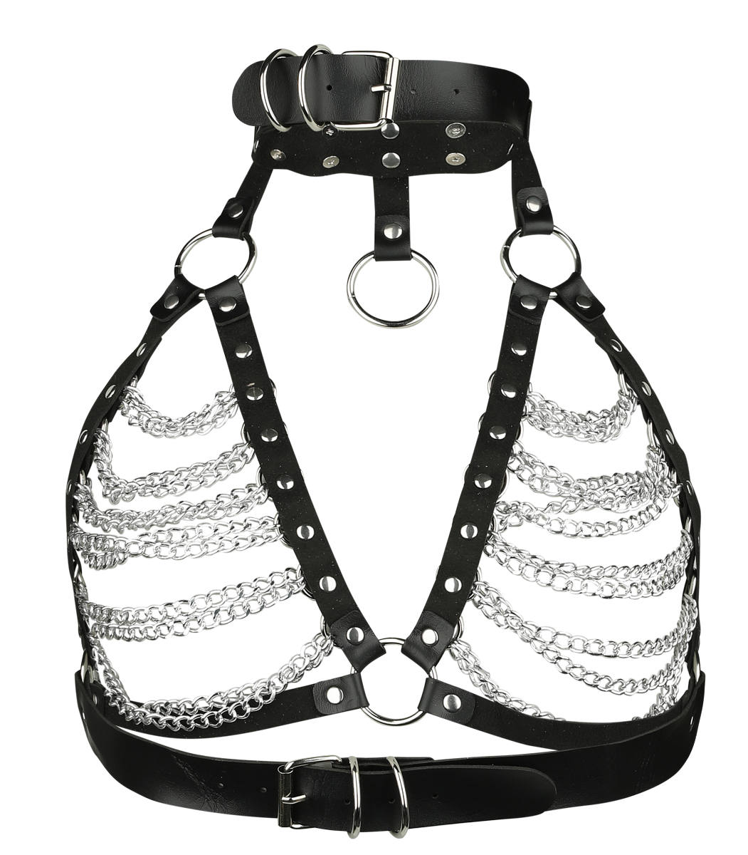 Harnais Gothic de Poizen Industries - Harnais Tallulah - pour Femme - noir - Poizen Industries - View 2