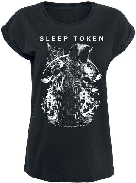 T-Shirt Manches courtes  de Sleep Token - Aqua Regia - S à XXL - pour Femme - noir - Sleep Token