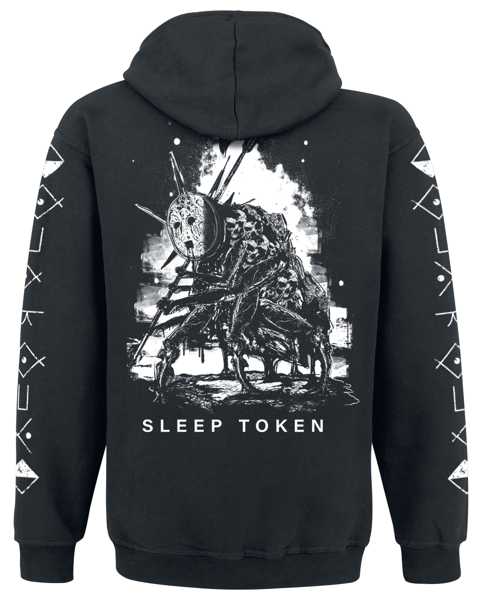 Sweat-shirt zippé à capuche  de Sleep Token - Chokehold - S à XXL - pour Homme - noir - Sleep Token - View 2