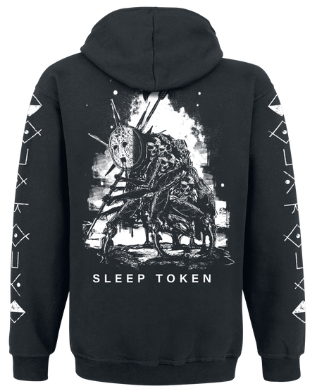 Sweat-shirt zippé à capuche  de Sleep Token - Chokehold - S à XXL - pour Homme - noir - Sleep Token - View 2