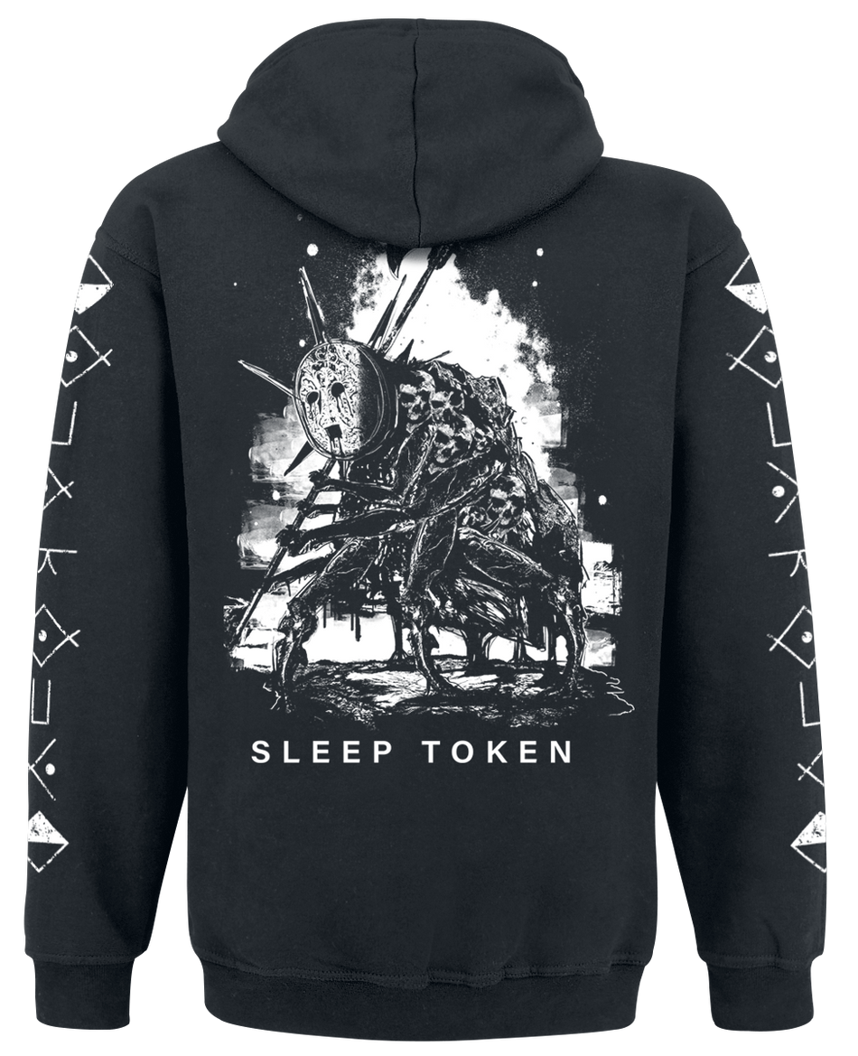 Sweat-shirt zippé à capuche  de Sleep Token - Chokehold - S à XXL - pour Homme - noir - Sleep Token - View 2