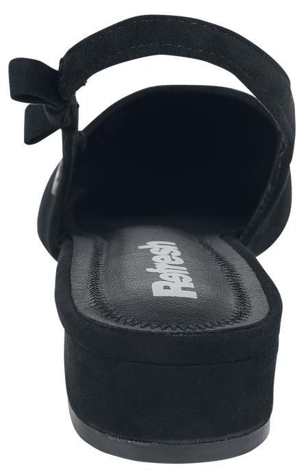 Ballerines Rockabilly de Refresh - Ballerines Compensées - EU37 à EU40 - pour Femme - noir - Refresh - View 2